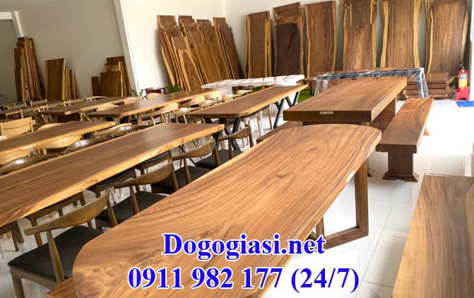 Showroom bàn gỗ tự nhiên giá tốt