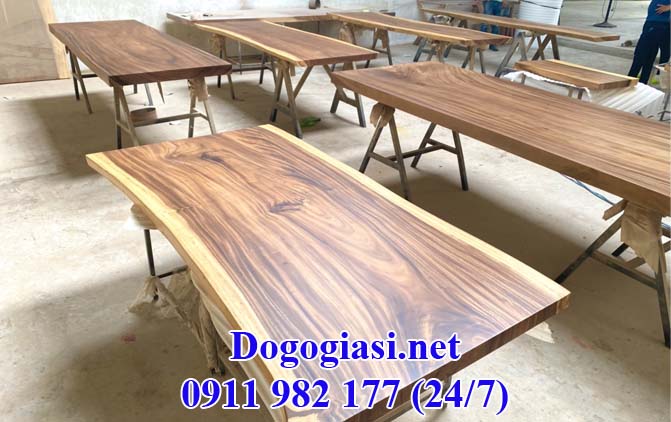 Xưởng bàn gỗ nguyên tấm tự nhiên giá tốt