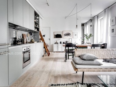 Không gian bếp đẹp nhờ sử dụng nội thất giá xưởng gỗ công nghiệp